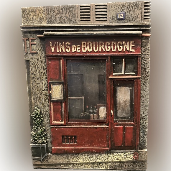 Chiu Tak Hak French Art 3d Wall Plaque store front Four Piece Set - Picture 3 of 7